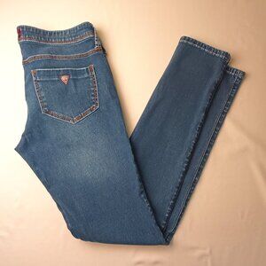 Guess Denim Jeans Size 28/6 Maxine Fit Low Rise Skinny Leg Medium Wash